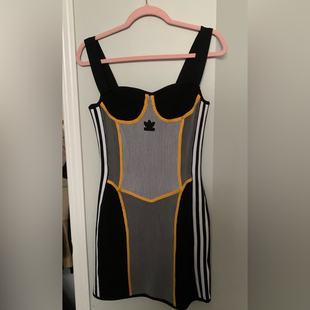 Paulina Russo x Adidas ribbed knit dress